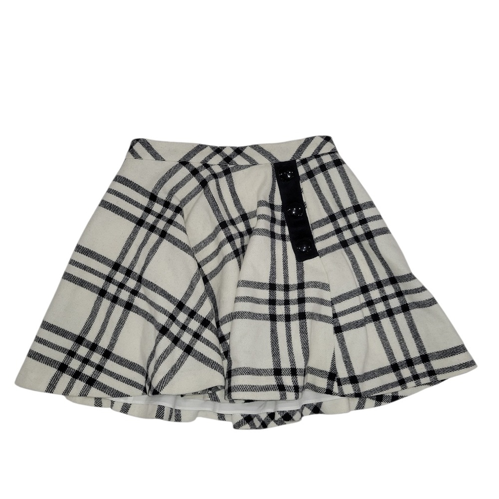 Kids Kate‎ Spade Black and White Plaid Skater Skirt Girls Size 12Y